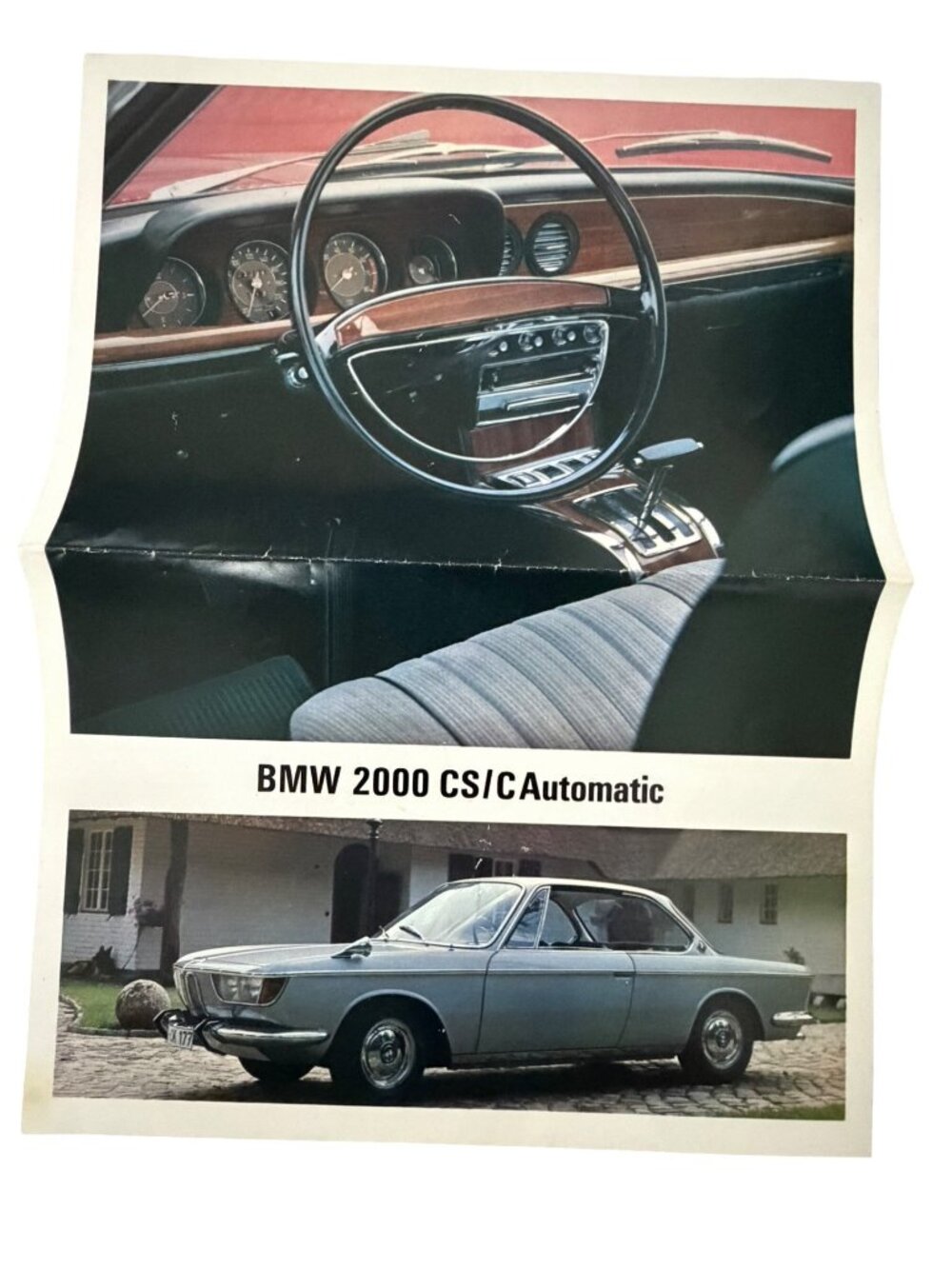 Vintage BMW 2000 CS C Automatic Dealer Sales Brochure Flyer German Coupe Adverti